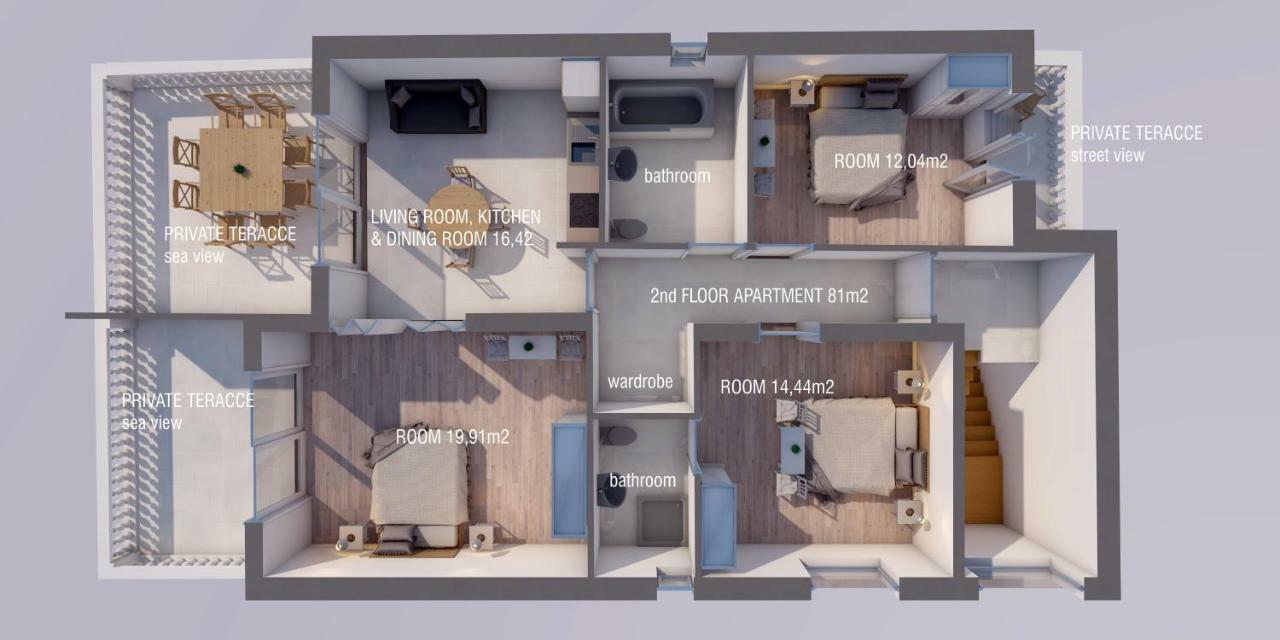 Apartmani Mira Vodice Eksteriør billede